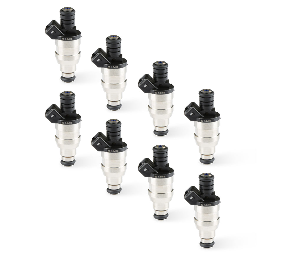 Fuel Injectors - 23 lb/hr - EV1 / Minitimer - High Impedance - Set of 8 injectors