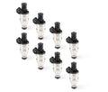 Fuel Injectors - 23 lb/hr - EV1 / Minitimer - High Impedance - Set of 8 injectors