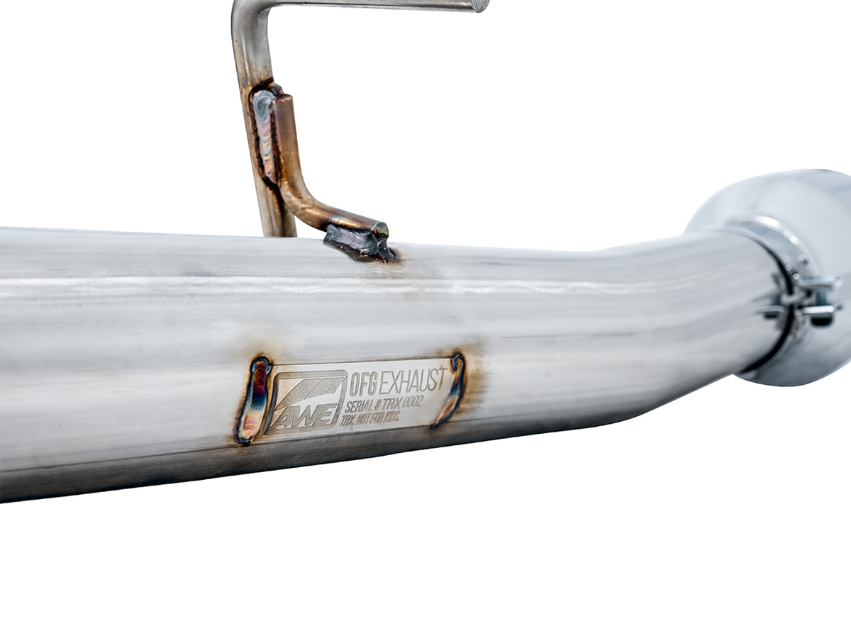 AWE 0FG Catback Exhaust for RAM TRX - 5" Diamond Black Tips