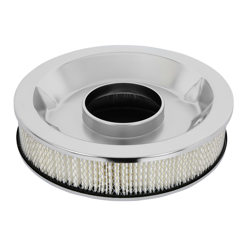 Demon Branded 14" Chrome Air Filter with paper filter element