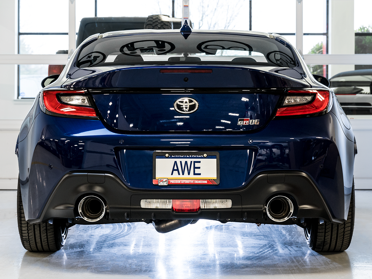 AWE Touring Edition Exhaust for Subaru BRZ / Toyota GR86 / Toyota 86 / Scion FR-S - 5" Chrome Silver Tips