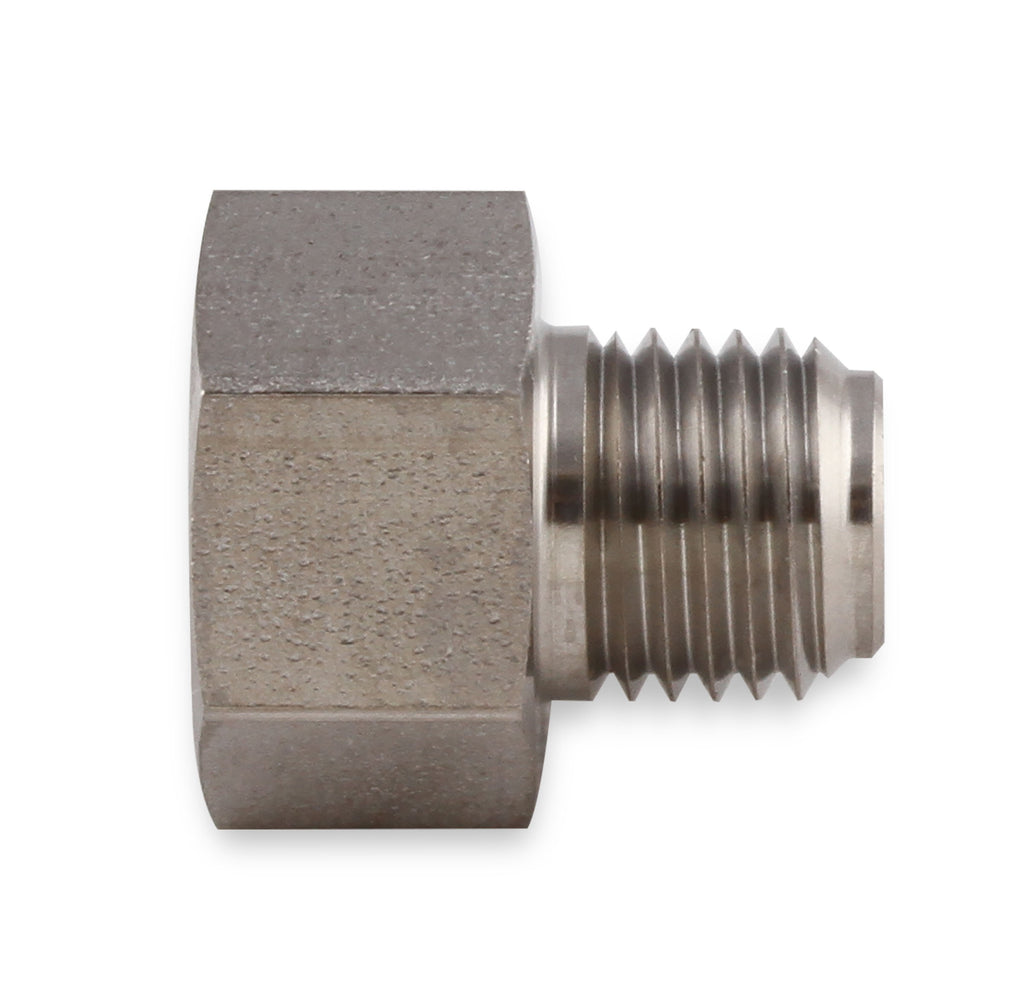 Hardline Expander - Stainless Steel - 3/8"-24 Inverted Flare Male for 3/16" Tubing to 7/16"-24 Inverted Flare Female for 1/4" Tubing.