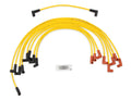 Spark Plug Wire Set - 8mm - Yellow with HEI Stock Style Boots - SBC 1974-1988 V8 - Super Stock - Spiral Core