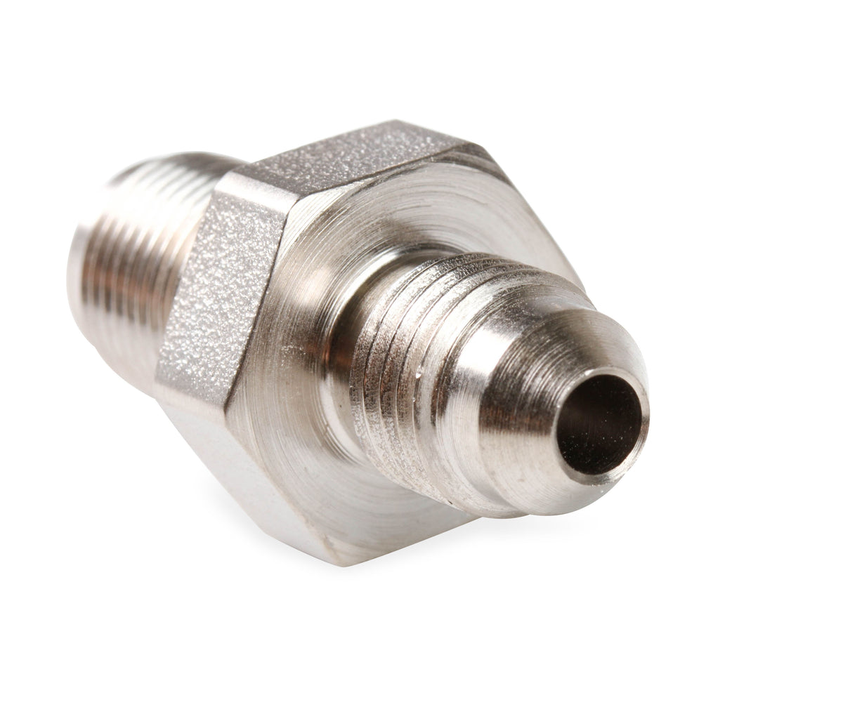 Brake Adapter Thread Size -4 AN To M12x1.00mm Uniflare 2 Per Package Electroless Nickel Plated Steel. Package of 2 pieces.  Uniflare Fittings Fit Both Bubble & Inverted Flare.