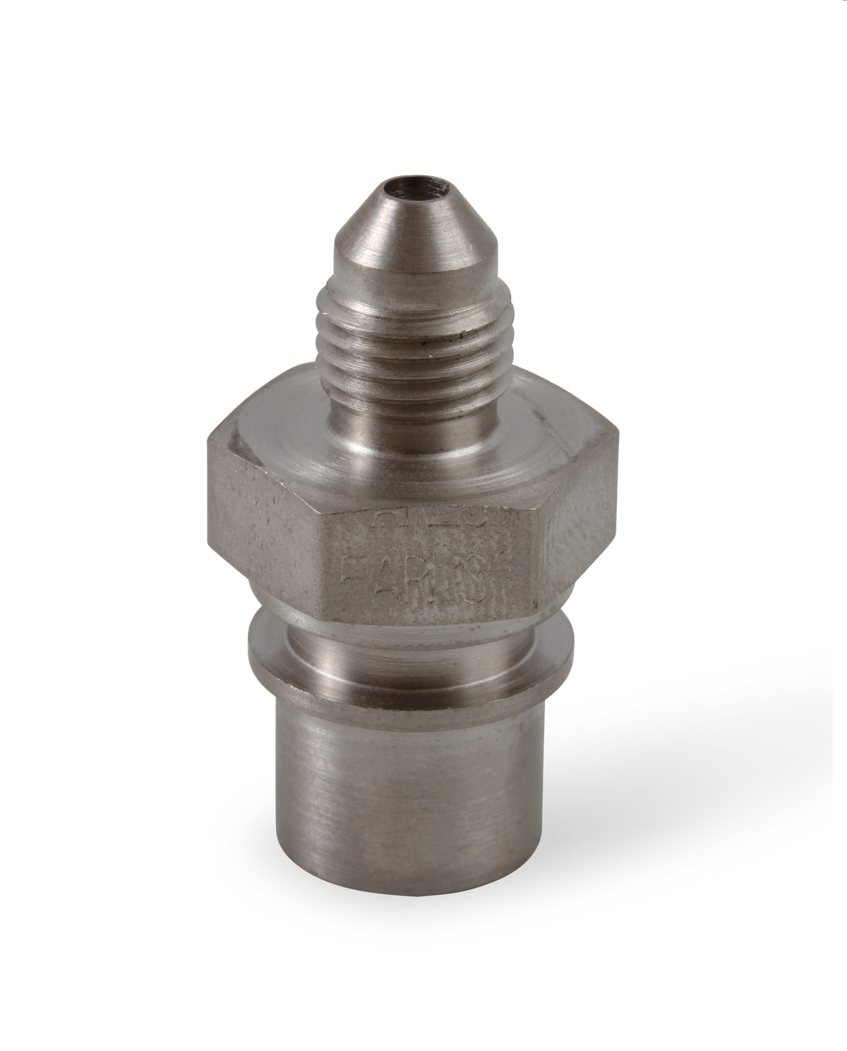 Tubing Adapter Thread Size -3AN To 3/8"-24 Female Inverted Flare 1 Per Package Electroless Nickel Plated Steel