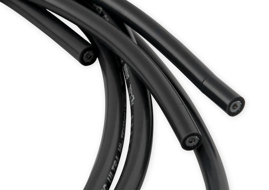 Spark Plug Wire Set - Universal - 90 Deg Black Ceramic Boots - 9001CK, Spark Plug Wires, Pro Fit Ceramic, Spiral Core, 8mm, Black, Set