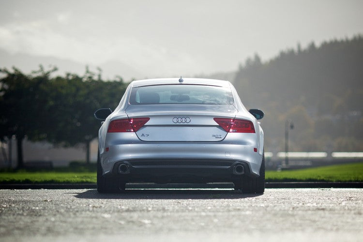 AWE Touring Edition Exhaust for Audi C7 A7 3.0T - 4" Chrome Silver Tips