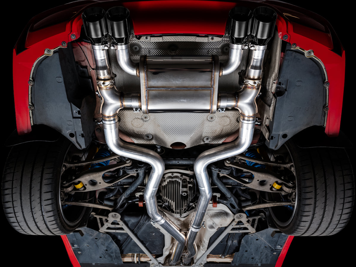 AWE SwitchPath™ Catback Exhaust for BMW F8X M3/M4 - 4" Diamond Black Tips