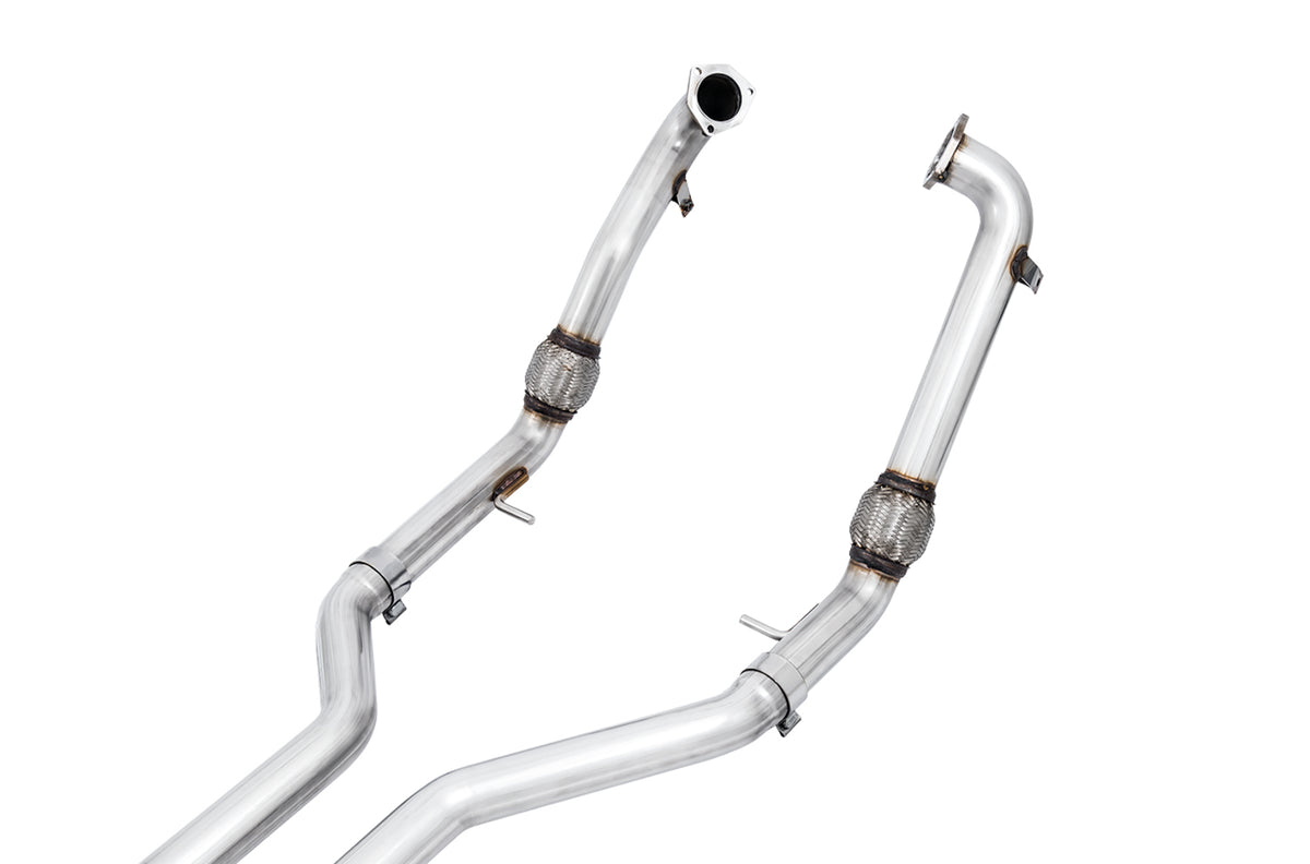 AWE Track Edition Exhaust for Audi B9 S5 Coupe - Non-Resonated - 4" Diamond Black Tips