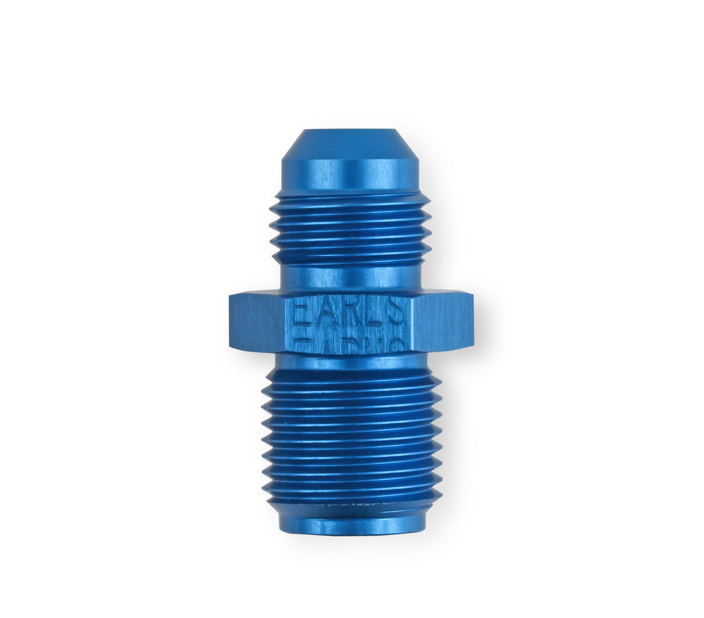 5/8"-18 Inverted Flare Male w/ Long Thread to AN -6 Male Adapter Fitting - Black Anodized Aluminum