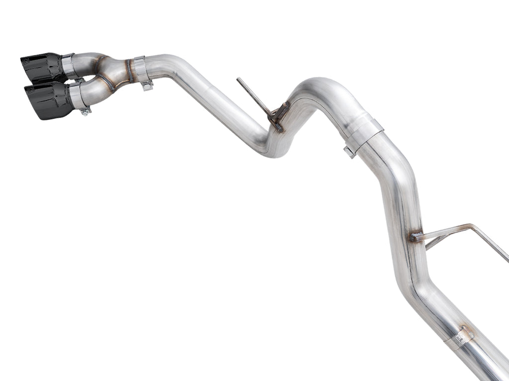 AWE 0FG Dual Side Exit Exhaust for '21+ Ford F-150 - 4.5" Diamond Black Tips
