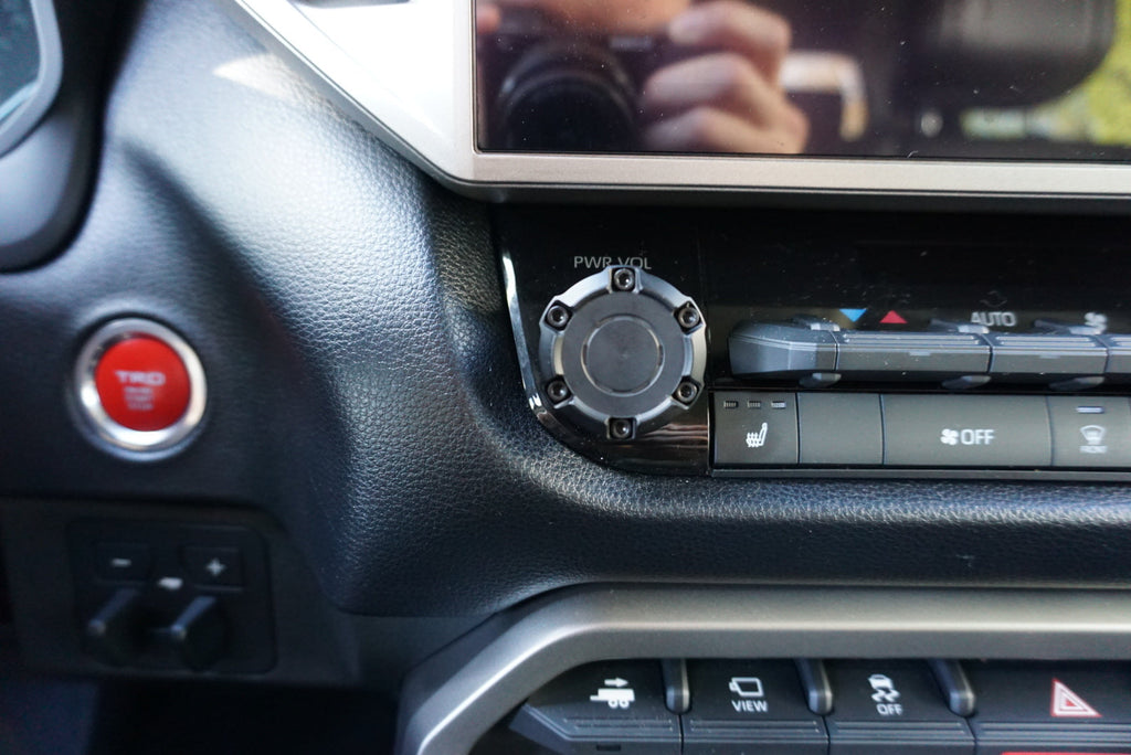 V1 Radio + Drive Mode Knob Set (2022+ Tundra) - BLACK