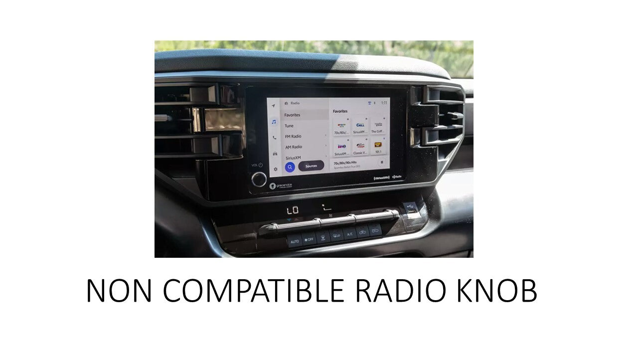 V2 Radio Knob (2022+ Tundra / 2024+ Tacoma / 2025+ 4Runner) - BLACK
