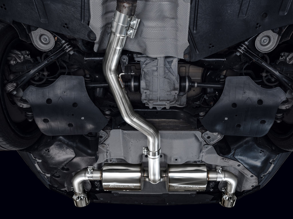 AWE Touring Edition Axleback Exhaust for BMW G2X 330i/430i - 4.5” Chrome Silver Tips