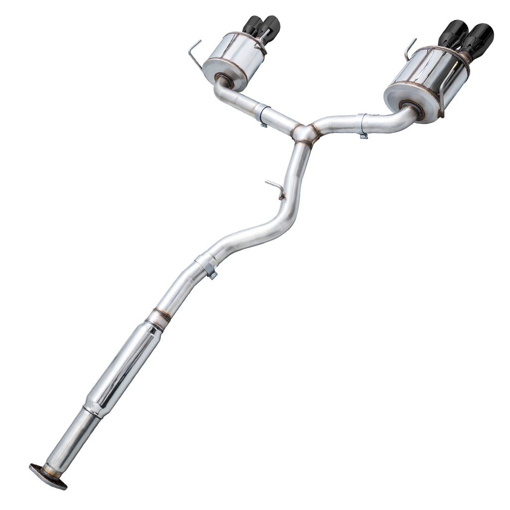 AWE Touring Edition Exhaust for VA STI / GV WRX / GV STI Sedan - 4" Diamond Black Quad Tips