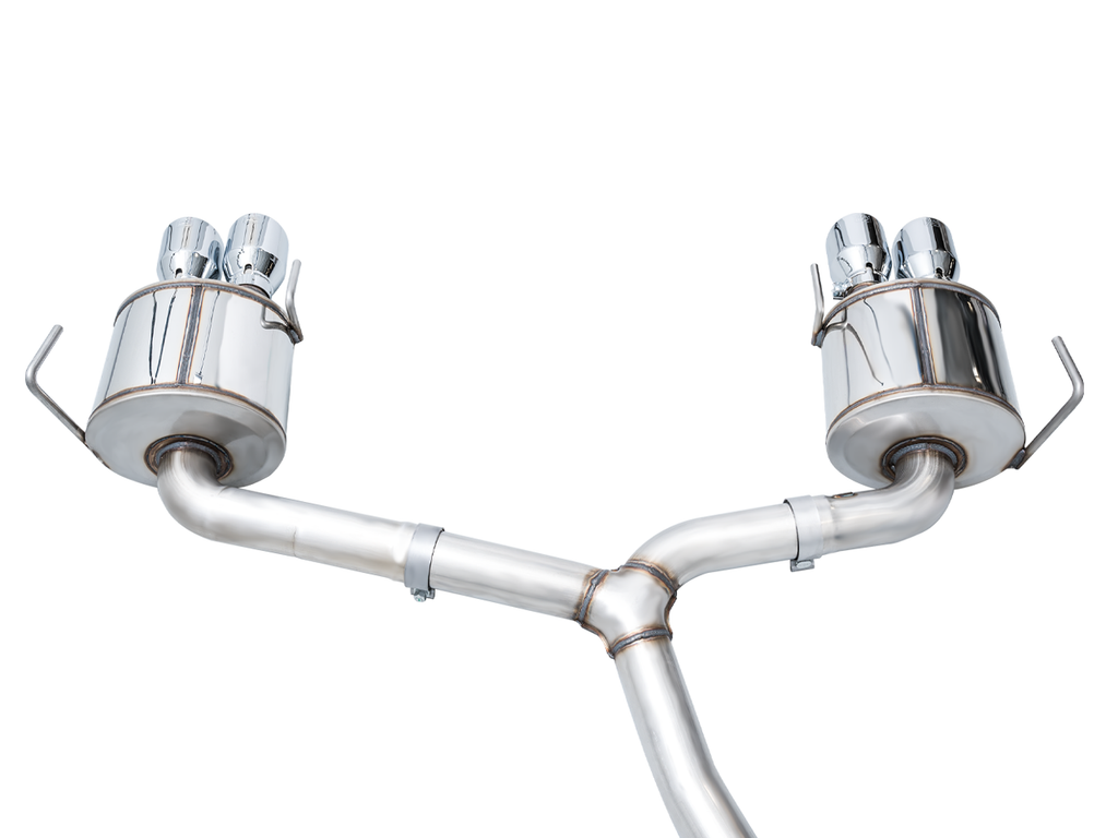 AWE Touring Edition Catback Exhaust for VB Subaru WRX - 4" Chrome Silver Tips