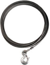Replacement Steel Winch Rope - 5/16 in x 50 ft, Galvanized