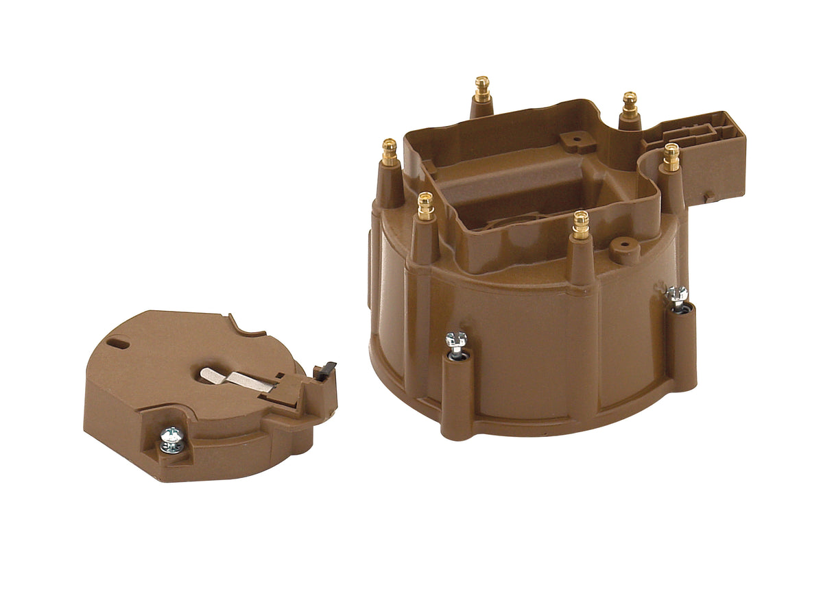 Distributor Cap & Rotor Kit - HEI Style - Brown - 8129, Cap and Rotor Kit, Brown, HEI Style, Kit