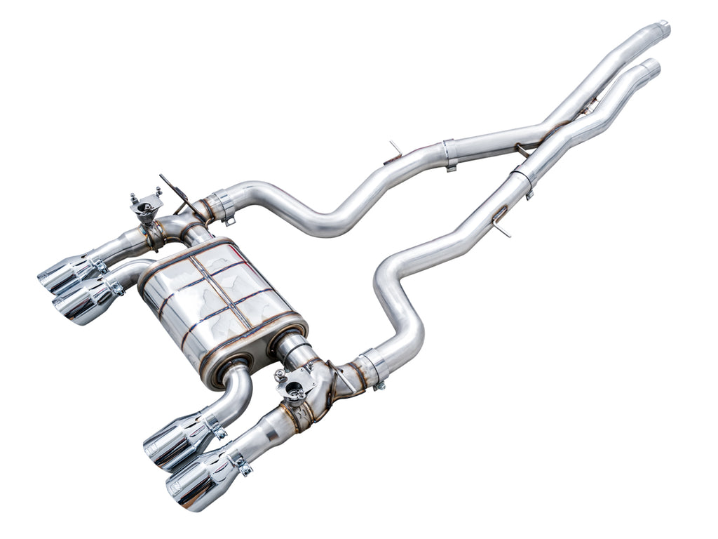 AWE SwitchPath™ Catback Exhaust for BMW F8X M3/M4 - 4" Chrome Silver Tips