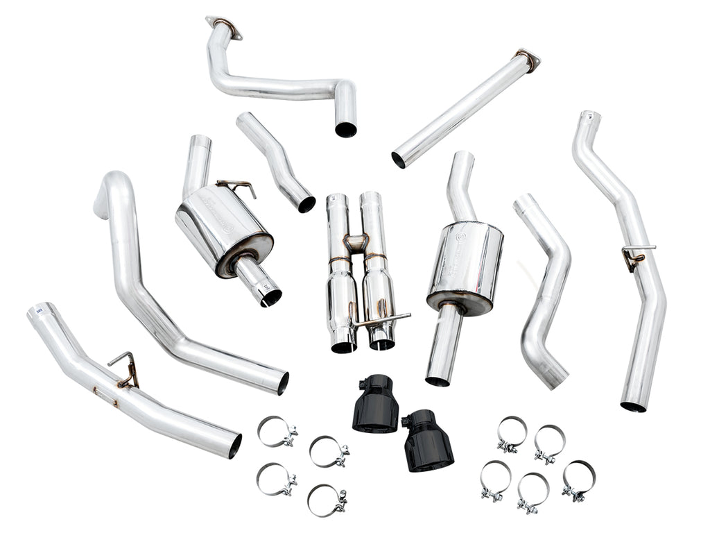AWE 0FG Catback Exhaust for RAM TRX - 5" Diamond Black Tips