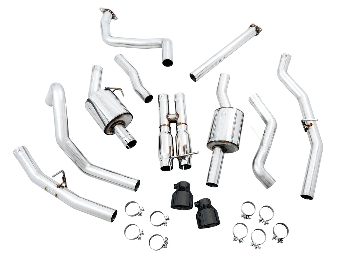 AWE 0FG Catback Exhaust for RAM TRX - 5" Diamond Black Tips
