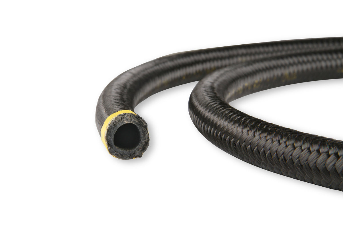 Lightweight Tough Nylon Covered High Pressure Hose. Easy to Cut and Assemble. Accepts Swivel-Seal, Auto-Crimp & Auto-Fit Hose Ends.