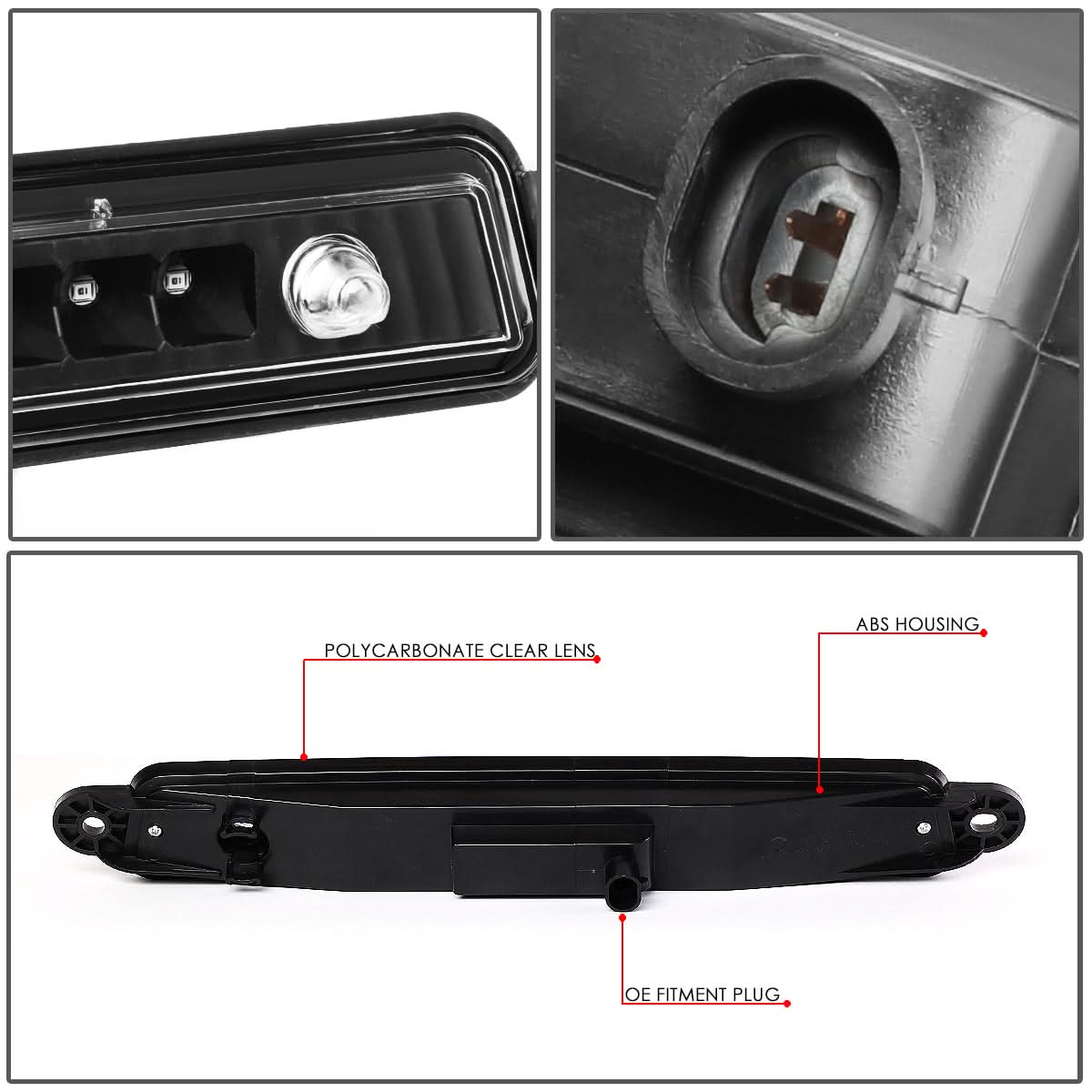 05-15 Nissan Armada LED 3rd Brake Light - Black