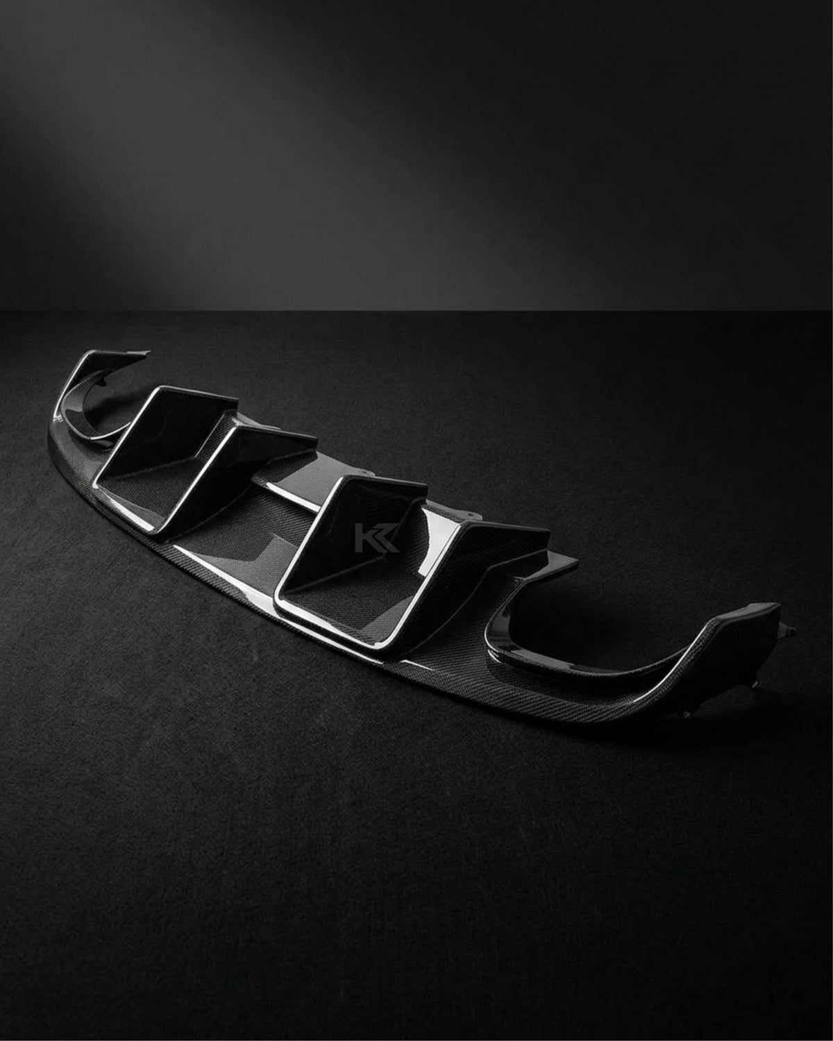 2008–2012 Audi A4 S-Line / S4 B8 Sedan Wide Scoop Rear Valance Diffuser – Carbon Fiber
