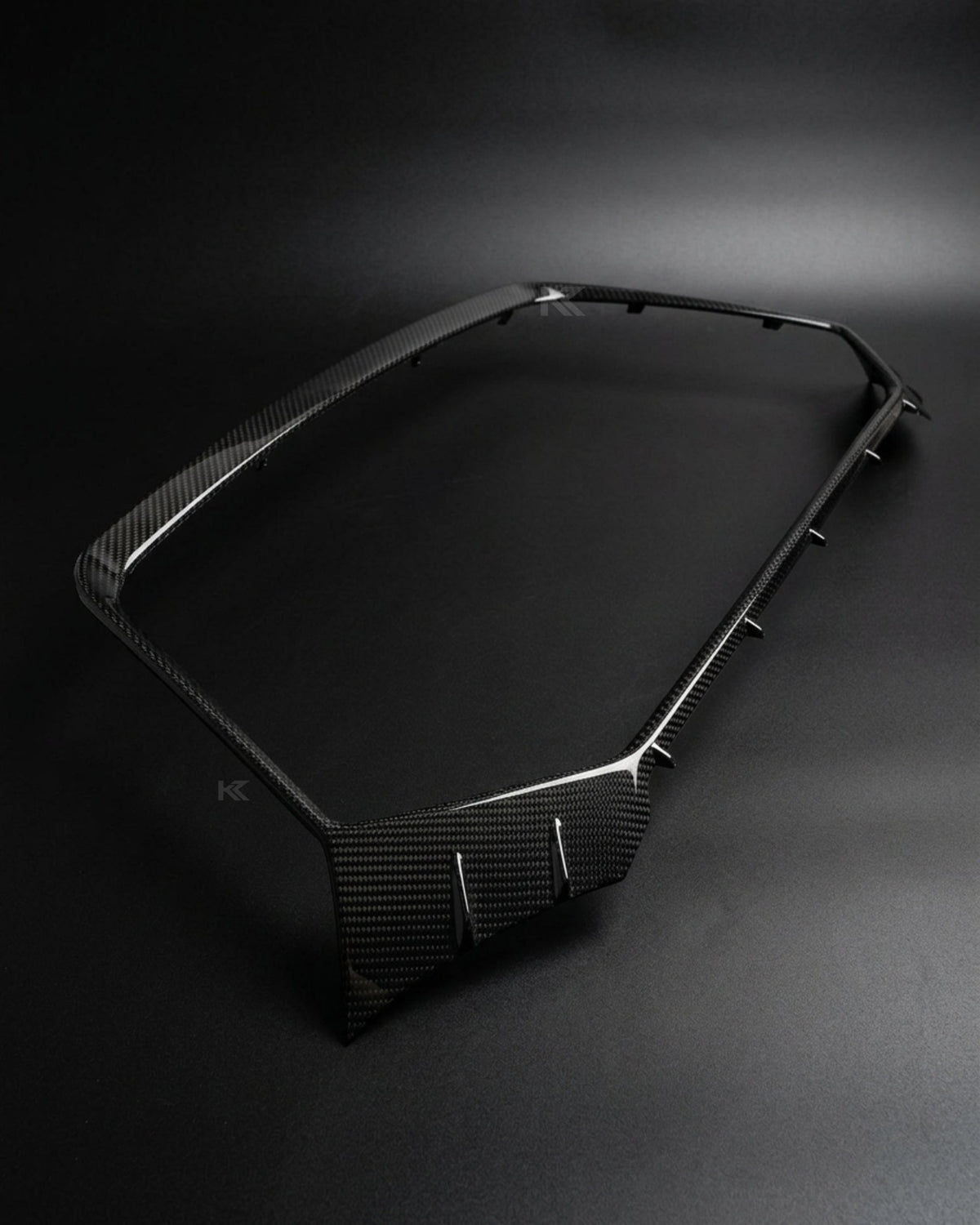 2019–2021 Audi RS6 C8 Avant Front Grille Insert Trim Cover – Dry Carbon Fiber