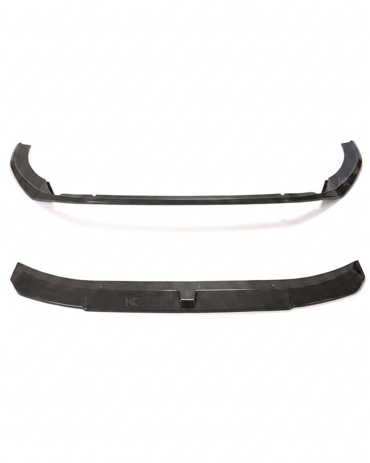 2020–2021 Audi A4 S-Line / S4 B9 Sedan 2-Piece Front Bumper Splitter – Carbon Fiber
