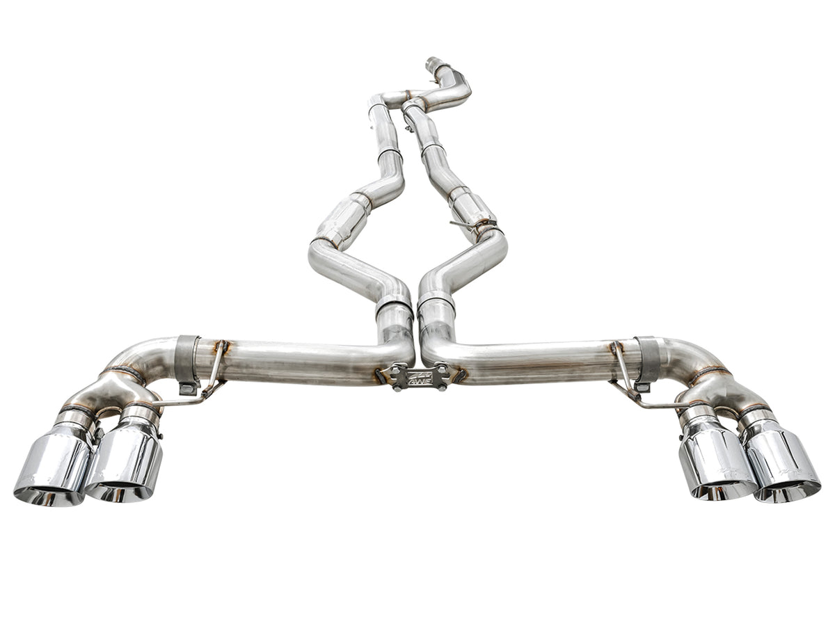 AWE Track Edition Exhaust for G2X M340i / M440i - 4" Chrome Silver Tips