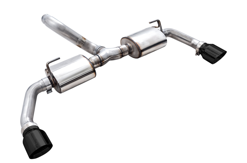 AWE Tread Edition Axleback Dual Exhaust for Jeep JL/JLU 3.6L/2.0T - Diamond Black Tips