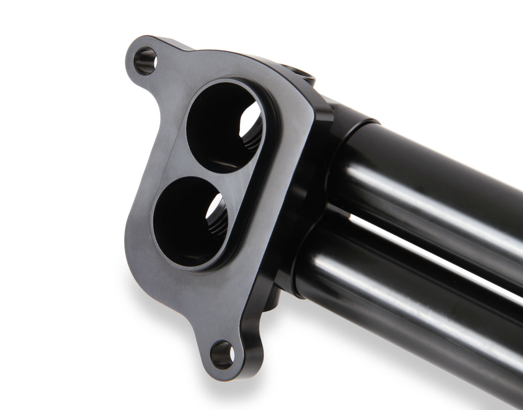 Fits 2015 & Up Gen III Hemi 6.2L Hellcat Engines.  1.875" Shorter than the factory Manifold for Extra Firewall Clearance. -10 Female O-Ring Port Inlet & Outlet.
