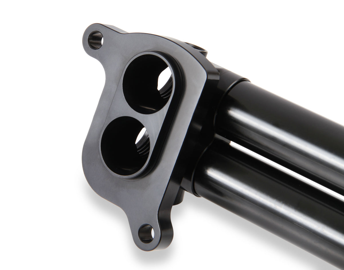 Fits 2015 & Up Gen III Hemi 6.2L Hellcat Engines.  1.875" Shorter than the factory Manifold for Extra Firewall Clearance. -10 Female O-Ring Port Inlet & Outlet.