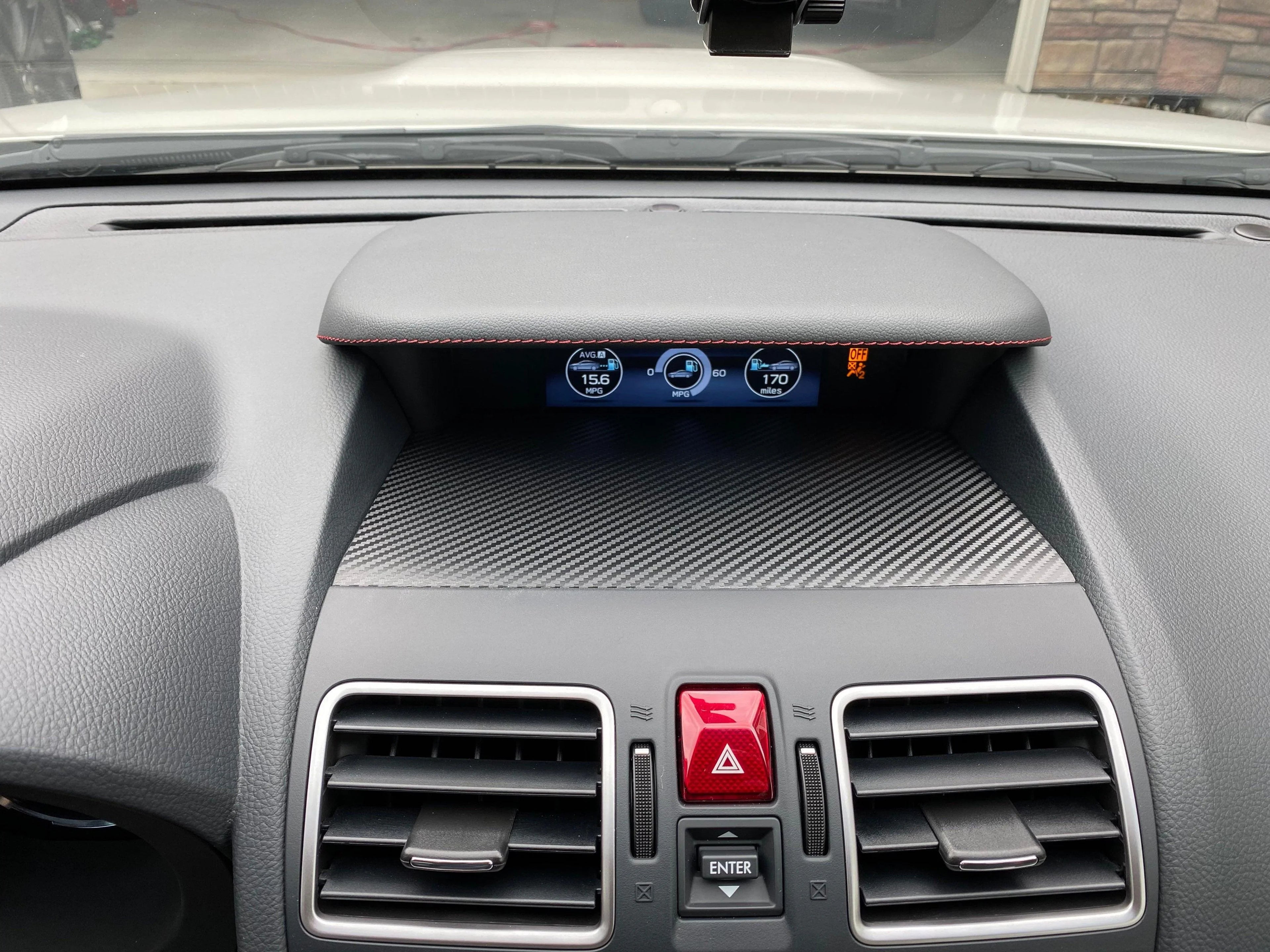3D Carbon Center Instrument Panel Dash Trim - 2015-2021 WRX / STI