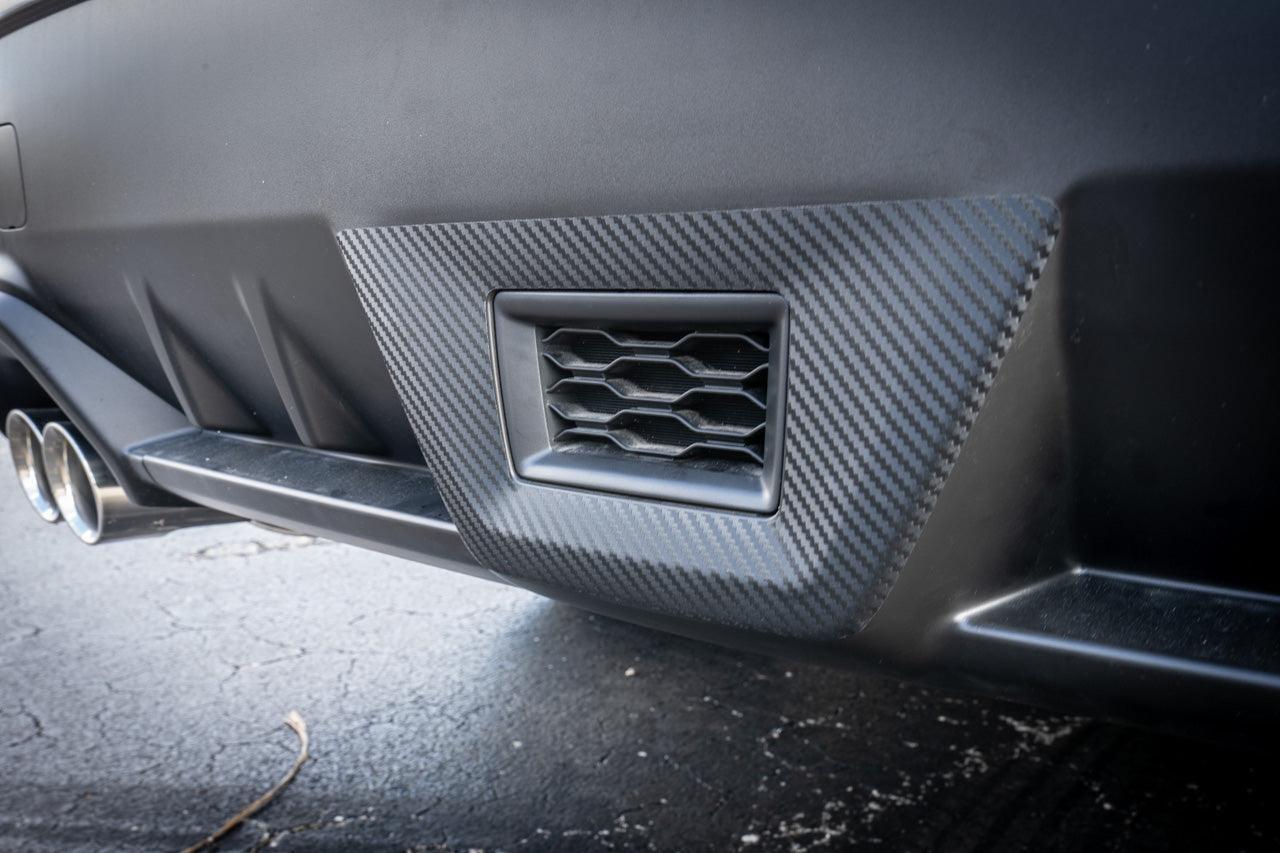 3D Carbon F1 Rear Fog Trim Overlay - 2022+ Subaru WRX