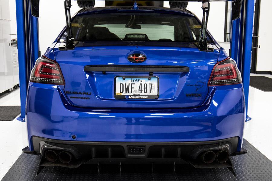 3D Carbon Fiber Vinyl Trunk Trim Overlay - 2015-2021 WRX / STI