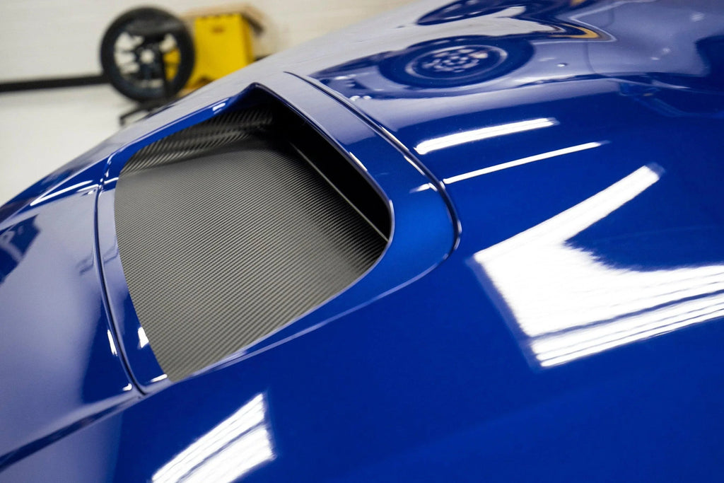 3D Carbon Hood Scoop Overlay - 2015-2021 Subaru WRX / STI