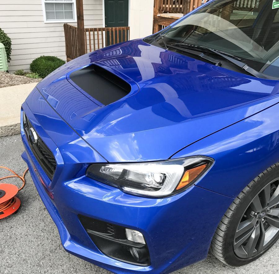 3D Carbon Hood Scoop Overlay - 2015-2021 Subaru WRX / STI