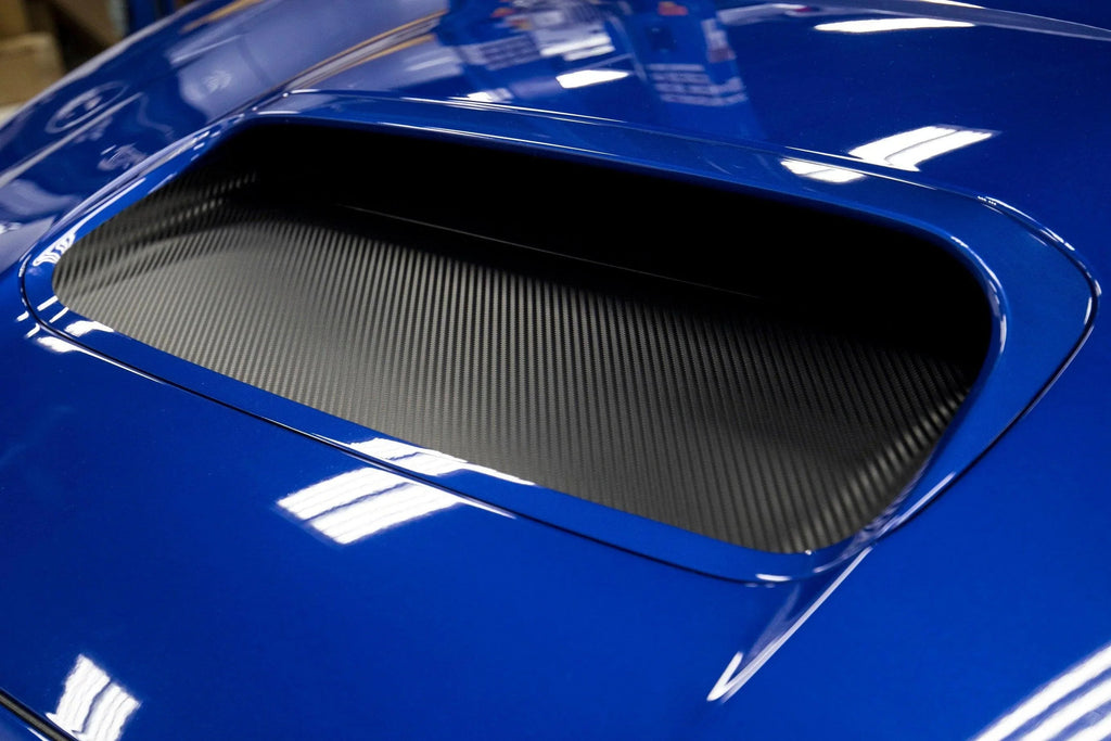 3D Carbon Hood Scoop Overlay - 2015-2021 Subaru WRX / STI