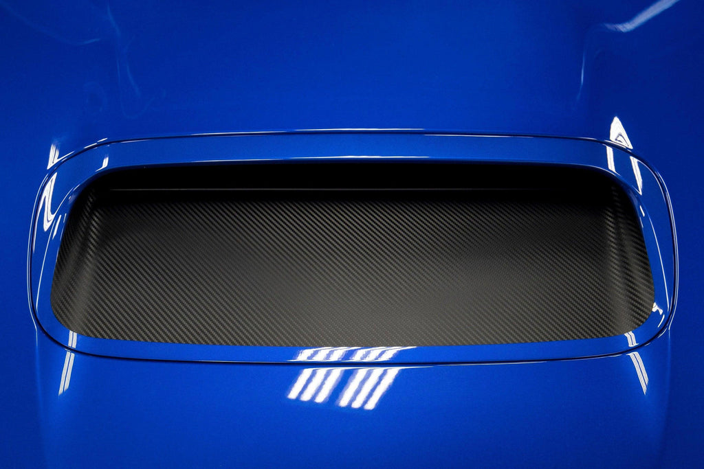 3D Carbon Hood Scoop Overlay - 2015-2021 Subaru WRX / STI