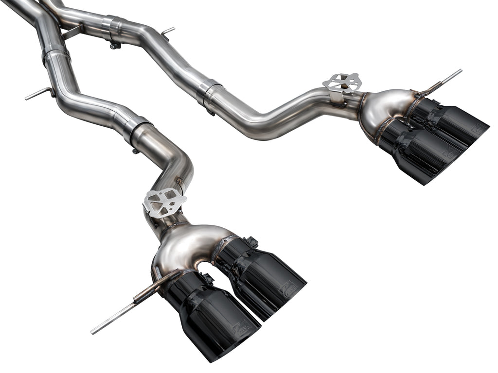 AWE Track Edition Exhaust for BMW G87 M2 - 4.5" Diamond Black Tips