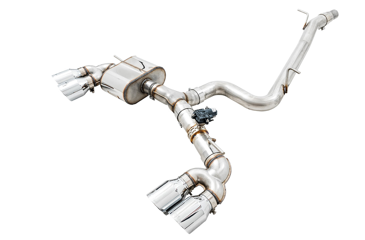 AWE SwitchPath™ Exhaust for MK7 Golf R - Chrome Silver Tips, 102mm