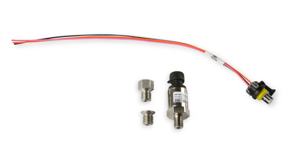 Fits GM LT Gen-V Engines (2014 & up), Includes 200 PSI Oil Pressure Sensor 554-103 for use with Holley EFI systems (i.e. Avenger, Terminator X, HP, or Dominator), Adapter & Plug.