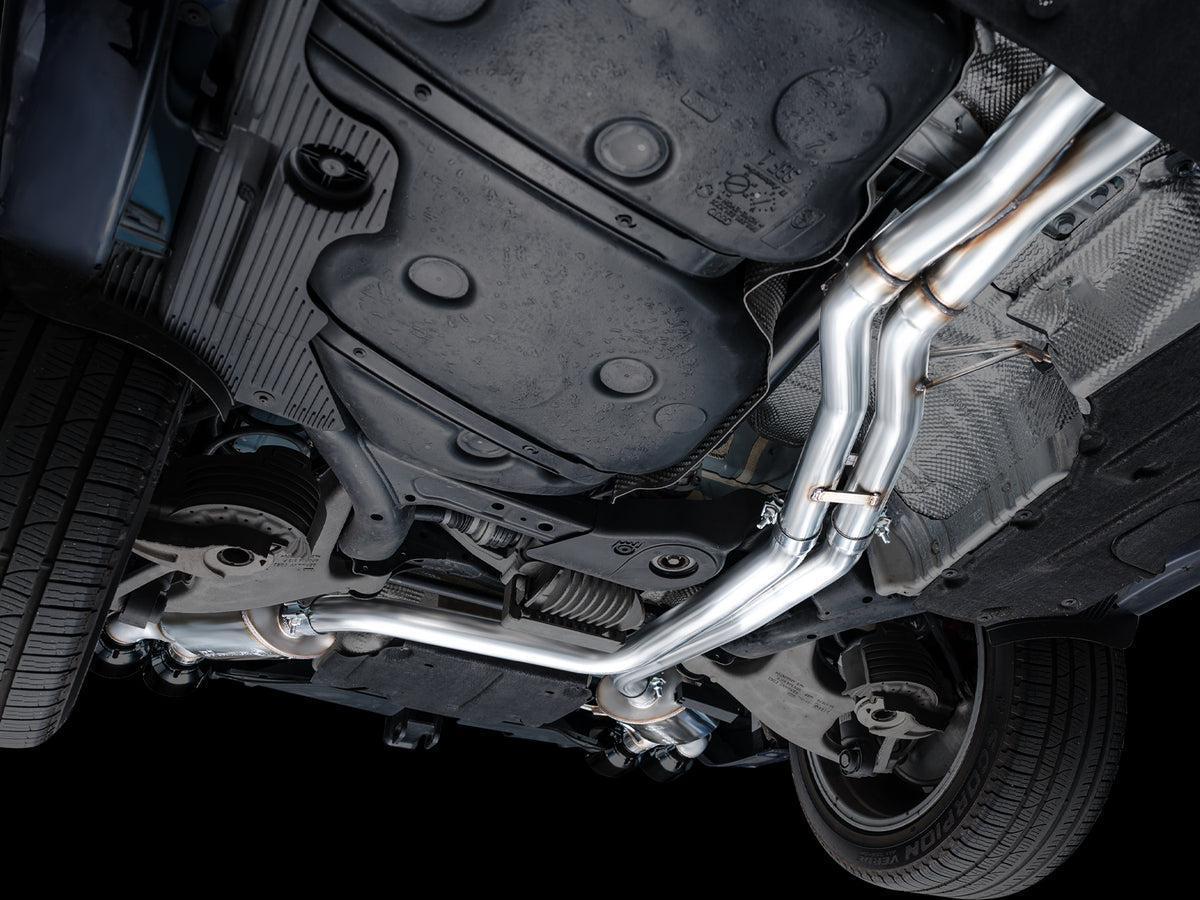 AWE Touring Edition Catback Exhaust for '22+ Porsche Macan 2.9TT - Diamond Black Tips