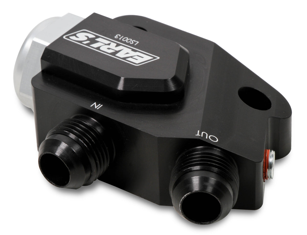 LS Side Mount Oil Cooler Adapter w/ 212 degree thermostat