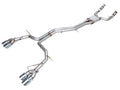 AWE Track Edition Exhaust for Audi C8 S6/S7 - 4.5" Chrome Silver Tips