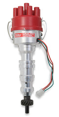 Mallory Unilite Distributor with built-in electronic ignition module.