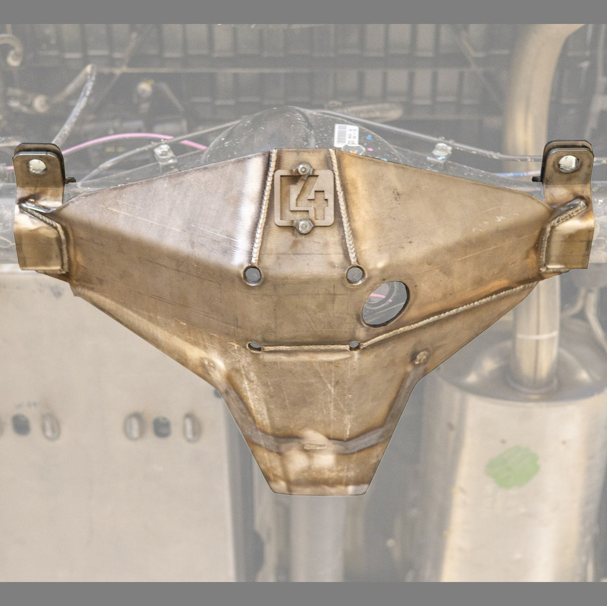 Tacoma Rear Differential Skid Plate / 3rd Gen / 2016-2023 / Raw (manufacturer reference photo)