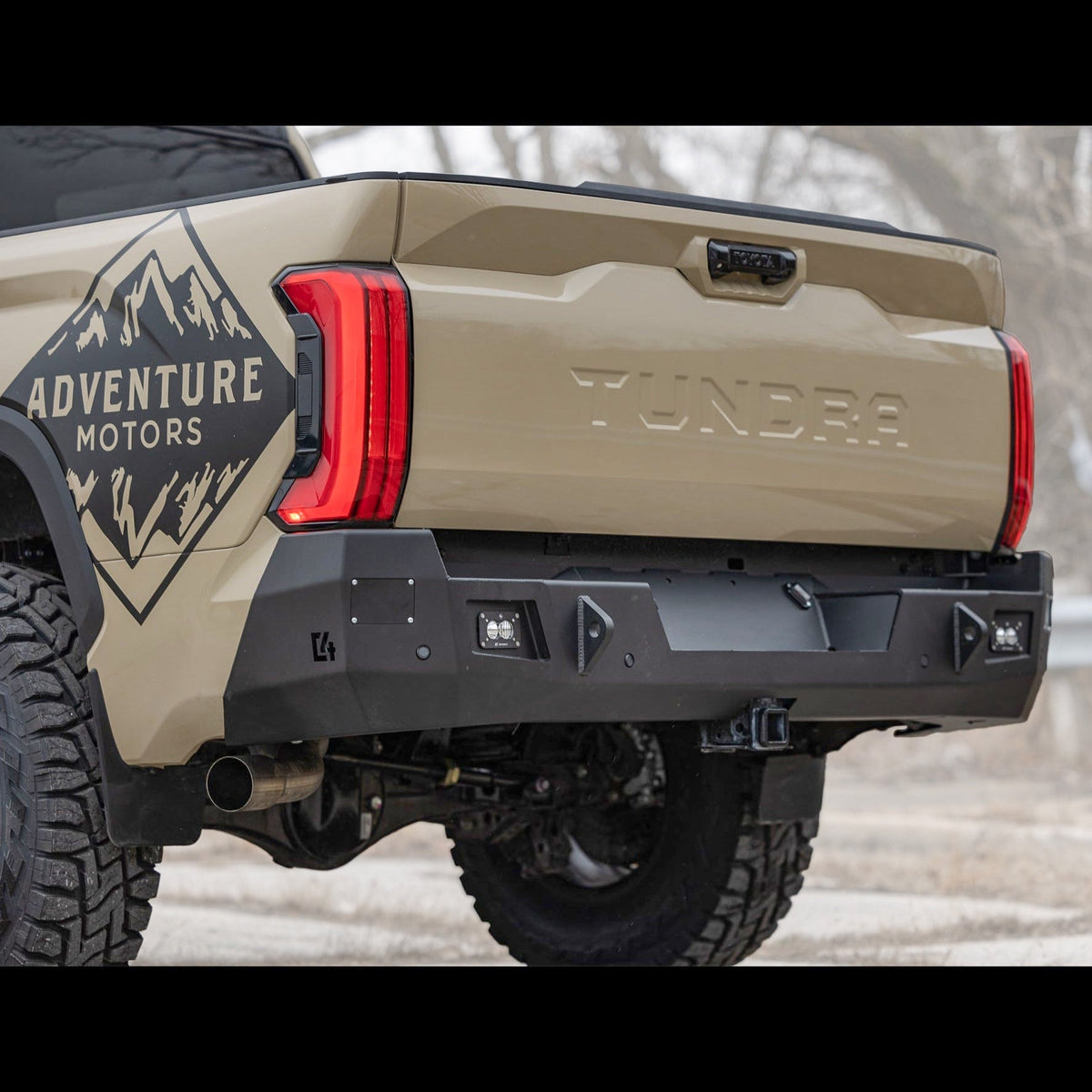 Tundra Overland Series Rear Bumper / 3rd Gen / 2022+ / Raw (manufacturer reference photo)